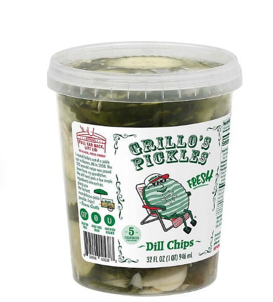Grillo's Pickles Fresh Dill Chips (32 oz.)