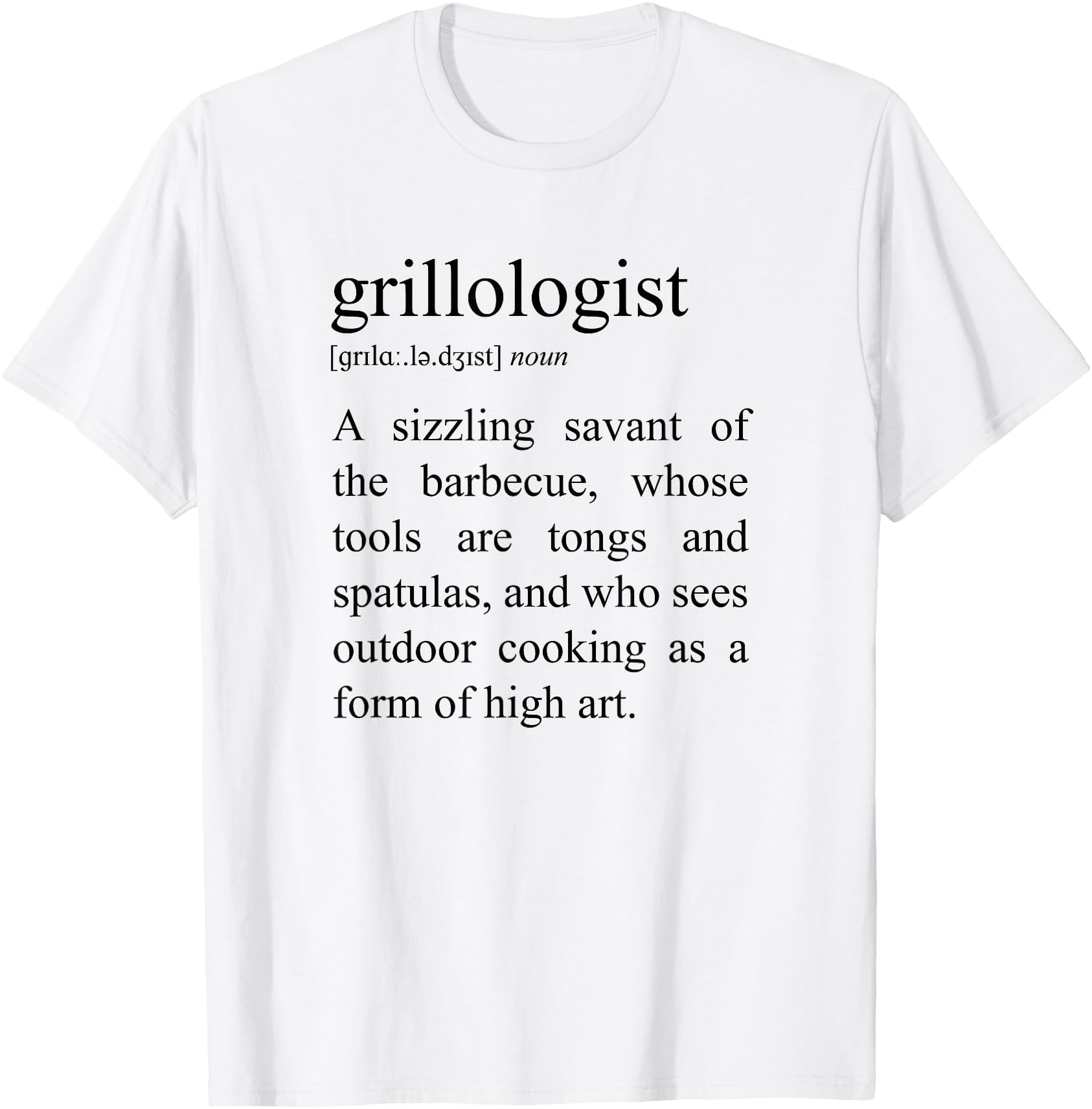 Grillologist Definition BBQ Grill Classic Theme Everyday Message Retro ...