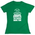 thumbnail image 1 of Grills Just Wanna Have Fun Sarcastic Humor Novelty Funny Women's Casual Tees, 1 of 3