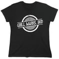thumbnail image 1 of Grills Mark Bud Sarcastic Humor Novelty Funny Women's Casual Tees, 1 of 3