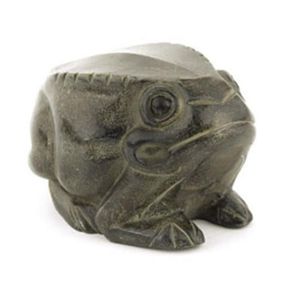 GrillsGoneWild Cast Aluminum Frog Statue - Natural Grey