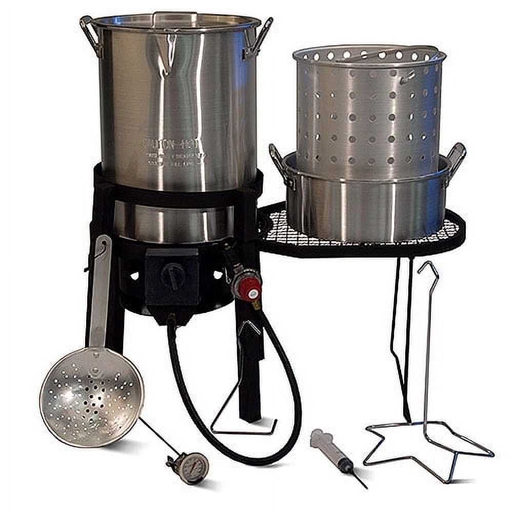 30 Quart Aluminum Turkey Fryer – GrillSmith