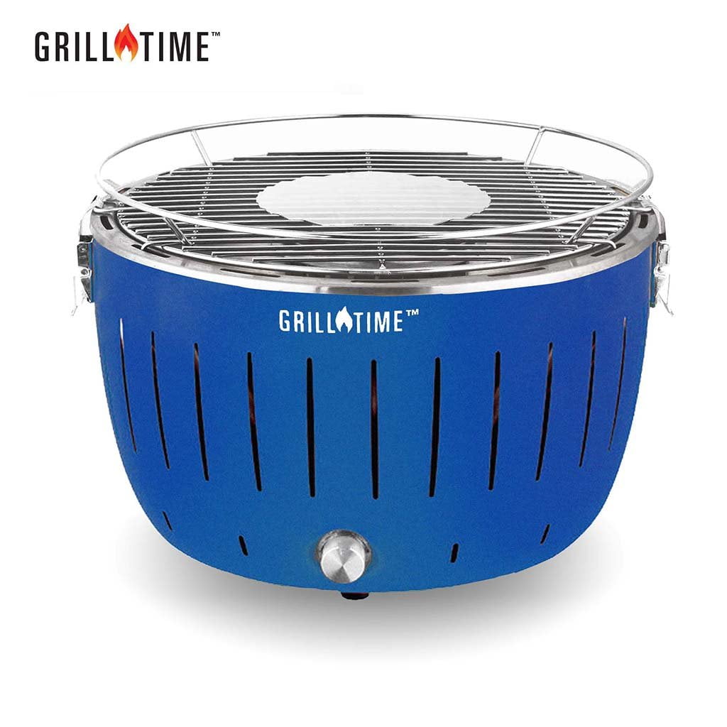 Grilltime 4in Charcoal Blue Tailgater GT, Portable