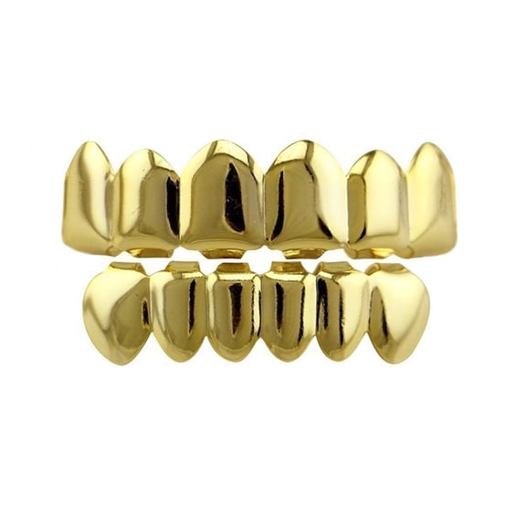 Grillz Vampire Teeth -Vampire Accessories Grillz for Women Men Iced Out Accessory Tools CZ Fangs Hip Hop Rapper Costume Accessory Cosplay Halloween Party