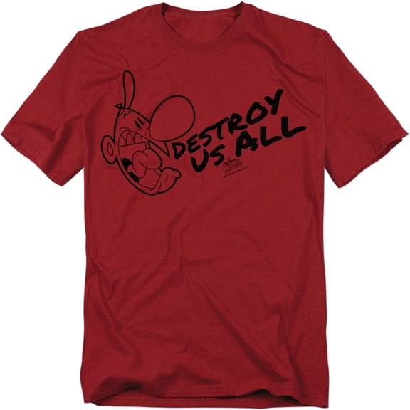Grim Adventures Of Billy & Mandy Men's Destroy Us All T-shirt Cardinal
