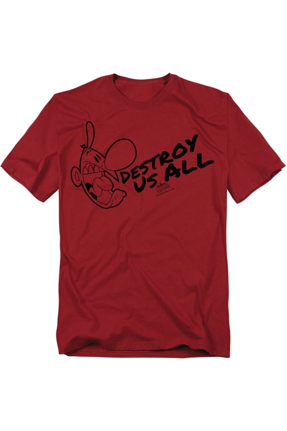 Grim Adventures Of Billy & Mandy Men's Destroy Us All T-shirt Cardinal