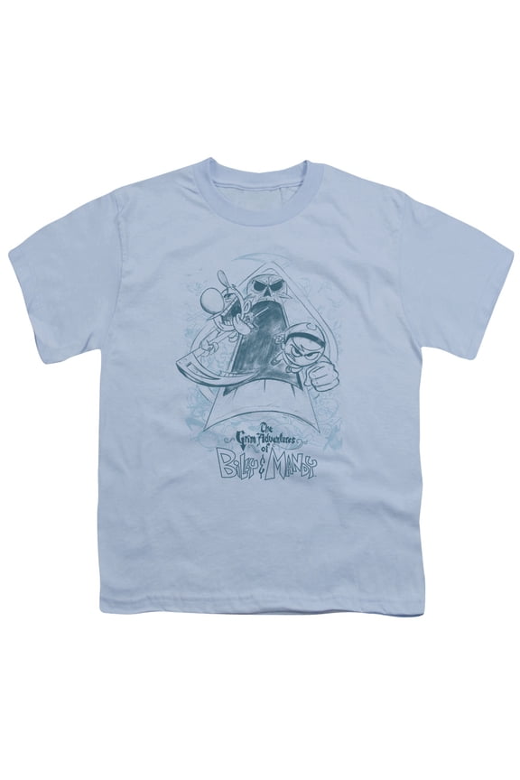 Grim Adventures Of Billy & Mandy - Sketched - Youth Short Sleeve Shirt - Large