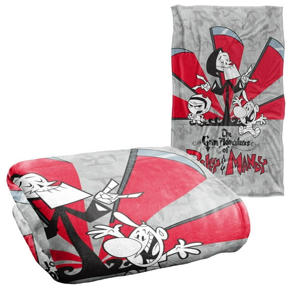Grim Adventures Of Billy & Mandy Times Up Silky Touch Super Soft Throw Blanket 36" x 58"