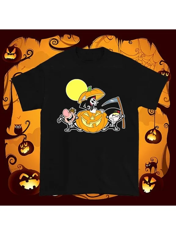 Grim Adventures of Billy Mandy Gift For Fan Halloween T Shirt Full Size S-5XL