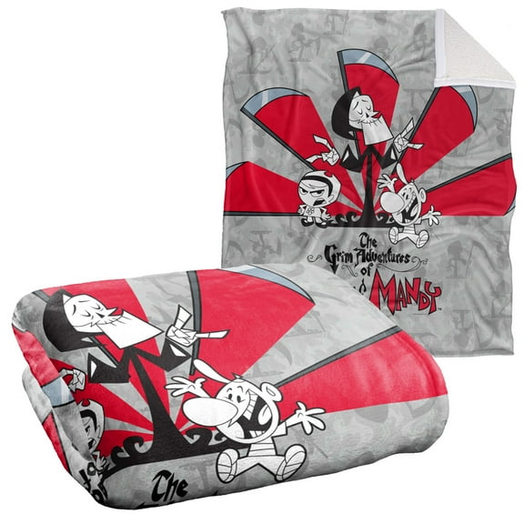Grim Adventures of Billy & Mandy Times Up Officially Licensed Silky Touch Super Soft Throw Blanket 50' x 60'