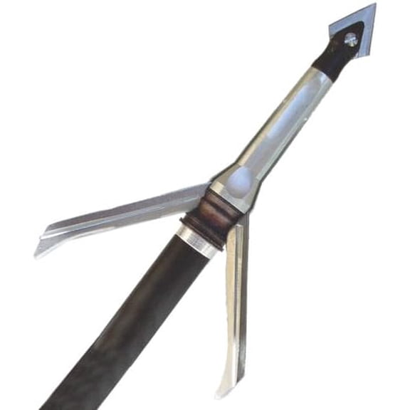 Grim Reaper 1803 Razorcut Broadhead 100 Grain, 3-Blade 1-3/8" Cut, Stainless Steel Tip, Fixed Blade Arrowhead for Bowhunting and Big Game Hunting$$Other