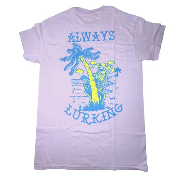Cactus & Skull Always Lurking Men's Purple T-Shirt - (Small)
