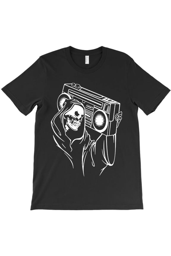 Grim Reaper Beats Skeleton Music Lover Dj Skeleton Head Party Dancer Themed H45316 Unisex T-Shirt, Up to 5XL Available