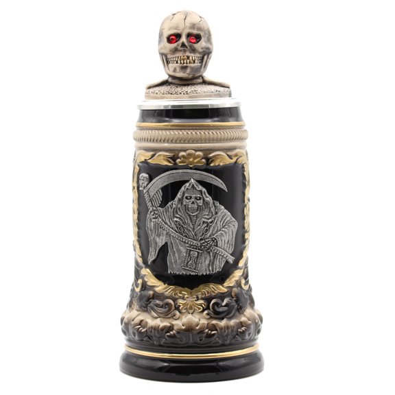 Grim Reaper Beerstein with Skull