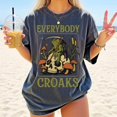 thumbnail image 1 of Grim Reaper Frog with Skull & Mushrooms | Spooky Cottagecore Halloween Shirt | Funny Halloween Saying | Halloween T-Shirt, 1 of 5