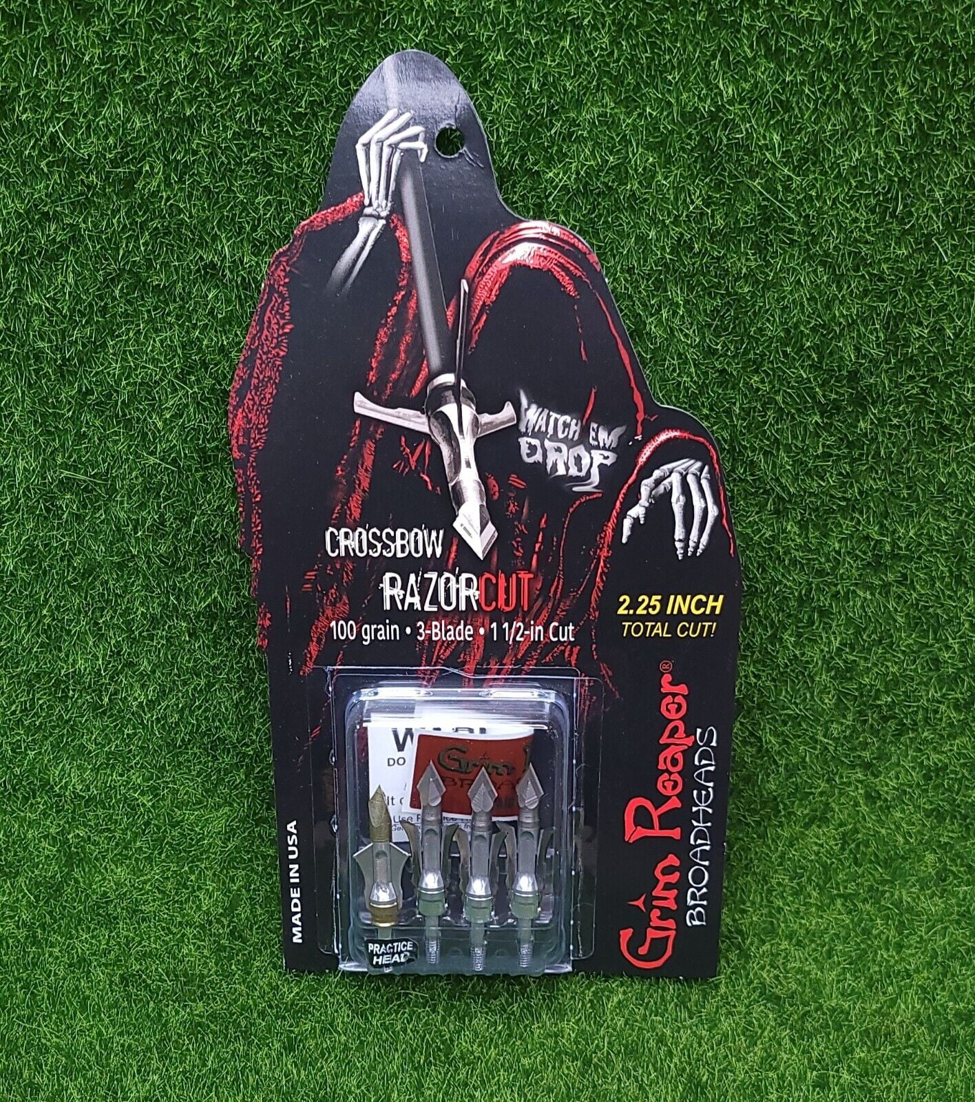 Grim Reaper RazorCut Crossbow Mechanical Broadhead 3Blade 100gr 1 1/2