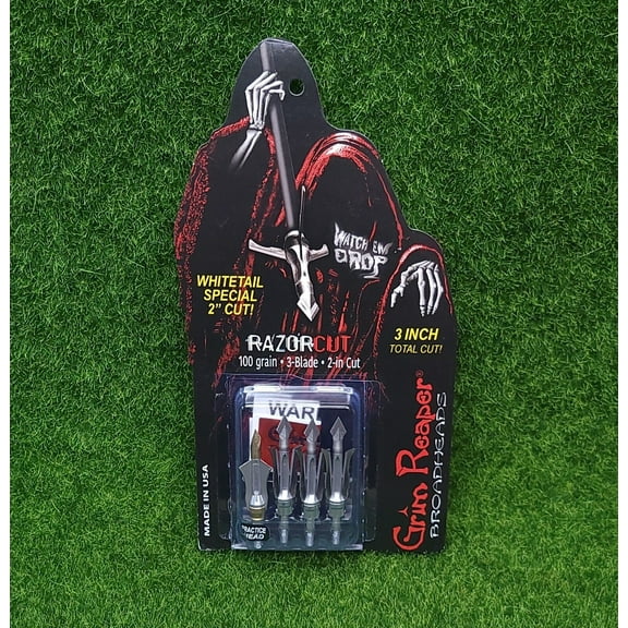 Grim Reaper RazorTip 3 Blade 0.125 lbs Grain Mechanical Broadhead