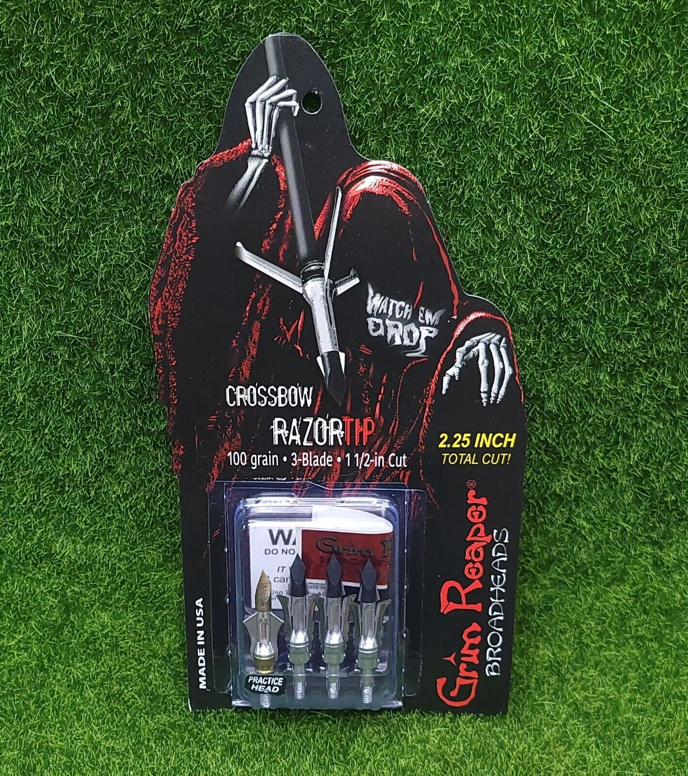 Grim Reaper Pro Series Crossbow 2 Blade 100 Grain 2 Cut - Spotted Dog  Sporting Goods