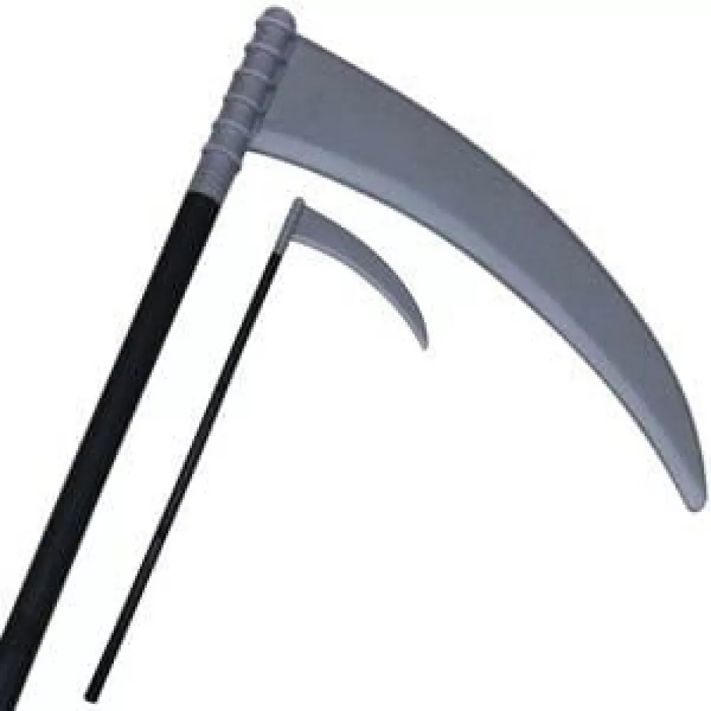 Grim Reaper Scythe Halloween Sickle 35"