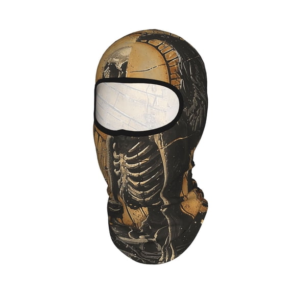 Grim Reaper Skeleton Angel Vintage Horror Unisex Balaclava Ski Mask Full Face Cover for Cold Weather & UV Protection, Breathable Cooling Helmet Liner