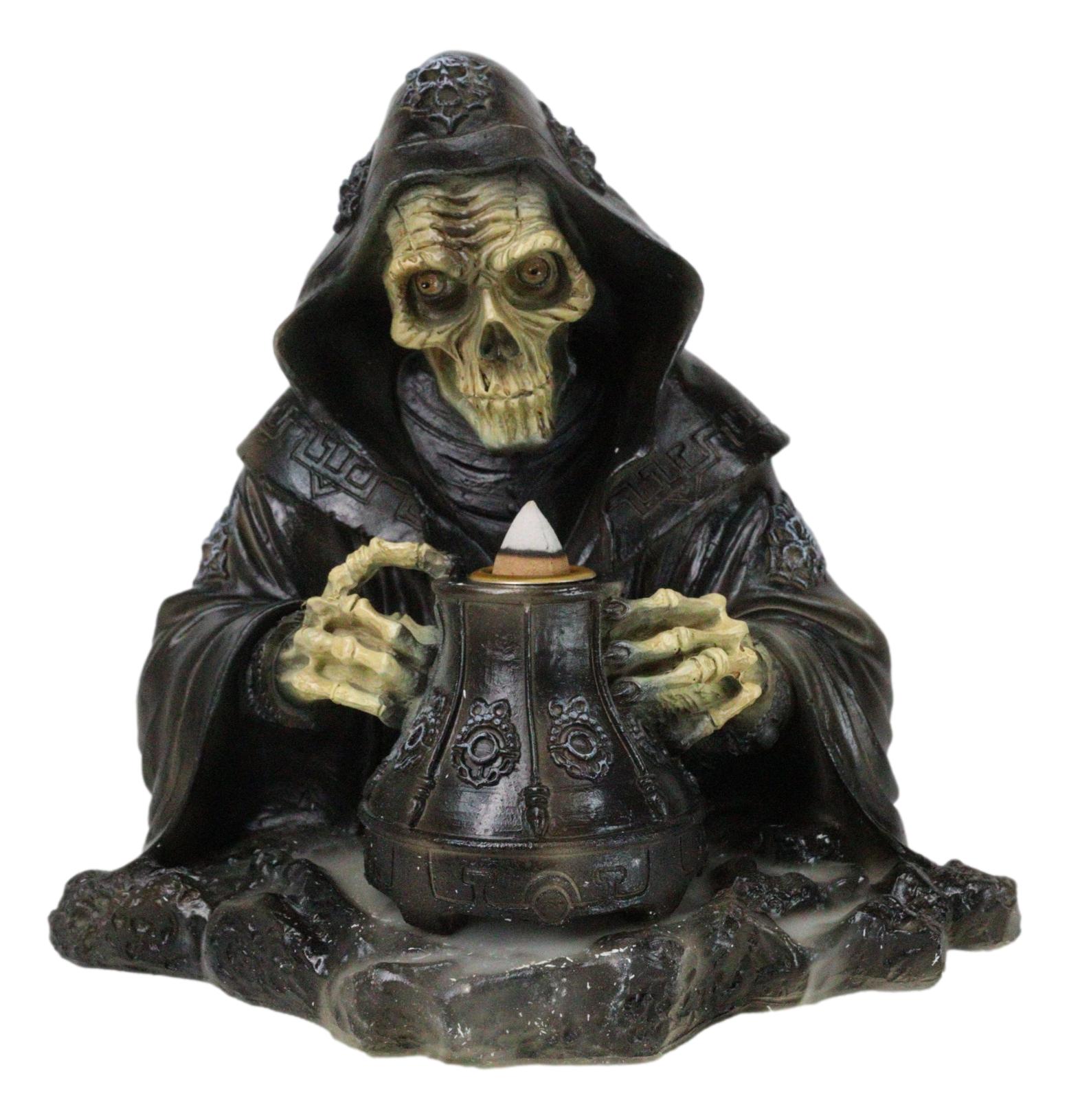 Grim Reaper Skeleton Wizard Chanting Spells Backflow Incense Cone ...