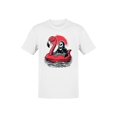 thumbnail image 1 of Grim Reaper on Flamingo Float Men's T-shirt, 1 of 3