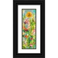 thumbnail image 1 of Grim, Tara Funk 13x32 Black Ornate Wood Framed with Double Matting Museum Art Print Titled - Lime Garden II, 1 of 4