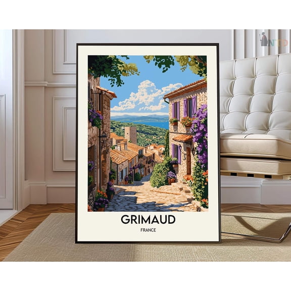 Grimaud French Riviera France Travel Wall Art Home Decor Print Unframed Paper Print