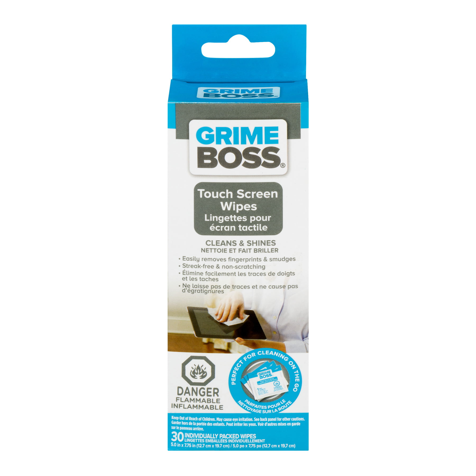 Grime Boss Fiber Blend Cleaning Wipes 10 in. W X 8 in. L 60 pk - Ace  Hardware