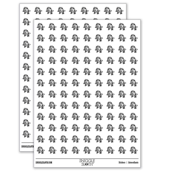 Grimey Fly Rubbing Hands Bug Insect Pest 200+ Round Stickers - Matte Finish - 0.50" Size - White