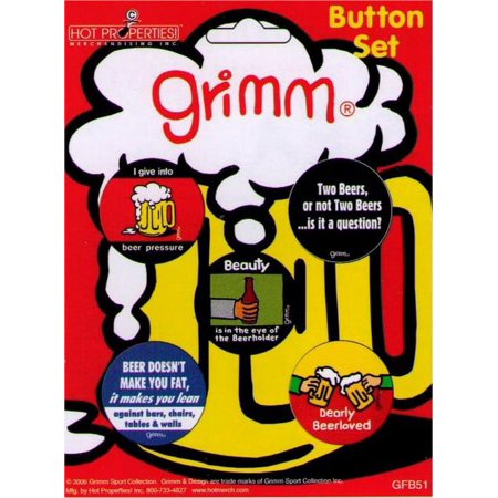 Grimm Beer Drinking Button Set GFB51