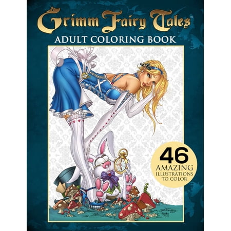Grimm Fairy Tales Adult Coloring Book