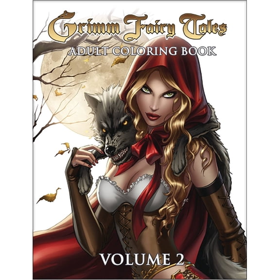 Grimm Fairy Tales Adult Coloring Book Volume 2, (Paperback)