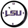 thumbnail image 1 of Grimm Industries LS-550-01 19 in. Illuminated Team Spirit Clock - LSU Primary Logo, White, Purple & Gold, 1 of 4
