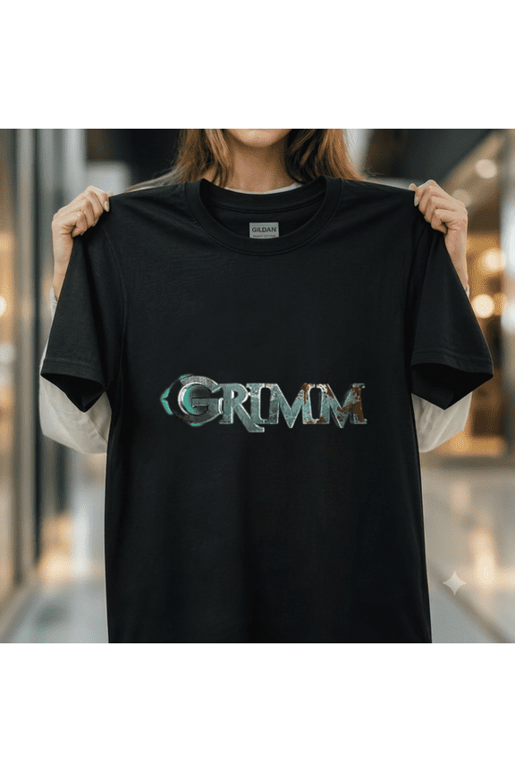 Grimm Logo Standard Supernatural Fantasy TV Series Fan Apparel Unisex T-Shirt, up to size 5XL