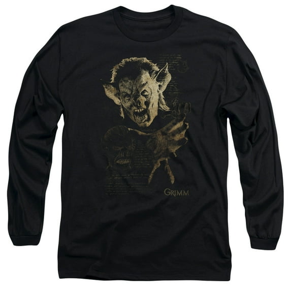 Grimm Murcielago Long Sleeve Adult 18/1 T-Shirt Black Black