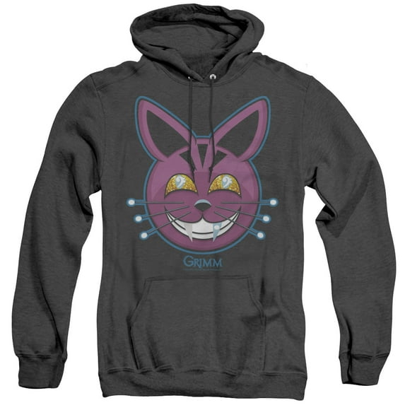 Grimm Retchid Kat Adult Heather Hoodie Sweatshirt Black