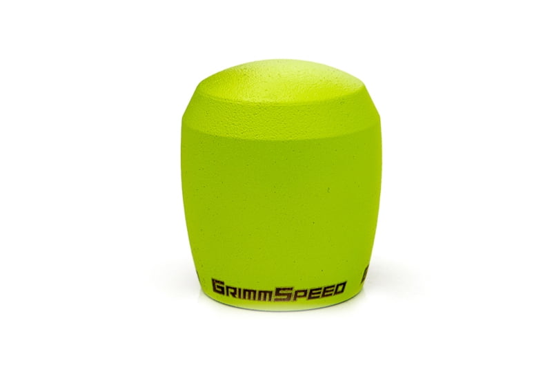 GrimmSpeed Shift Knob Stainless Steel - Subaru 5 Speed and 6 Speed Manual Transmission - Neon Green