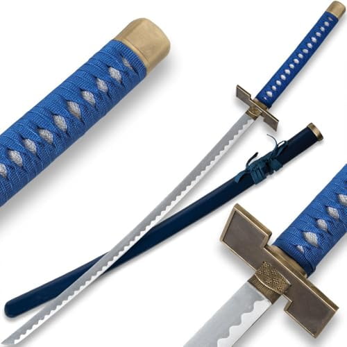 Grimmjow Zanpakuto Sword Replica - 27 Inch Stainless Steel Bleach Anime Sword With Scabbard