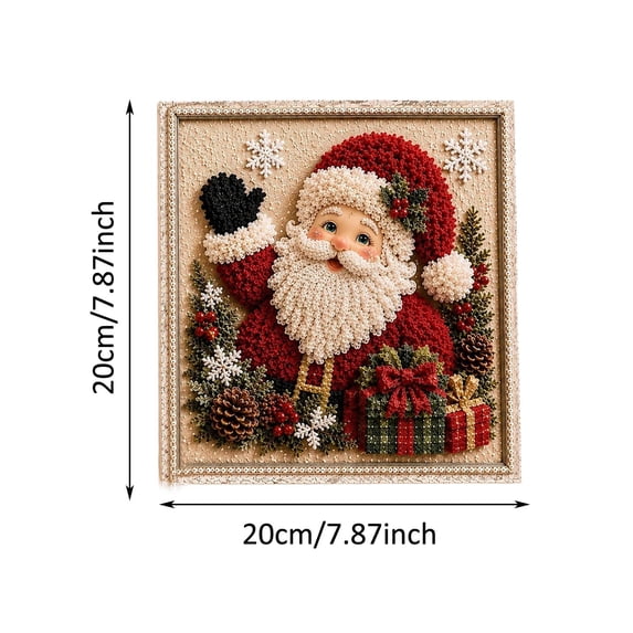 Grimnir 3D Christmas Art For Adults With Cut Squares Holiday Needle ...