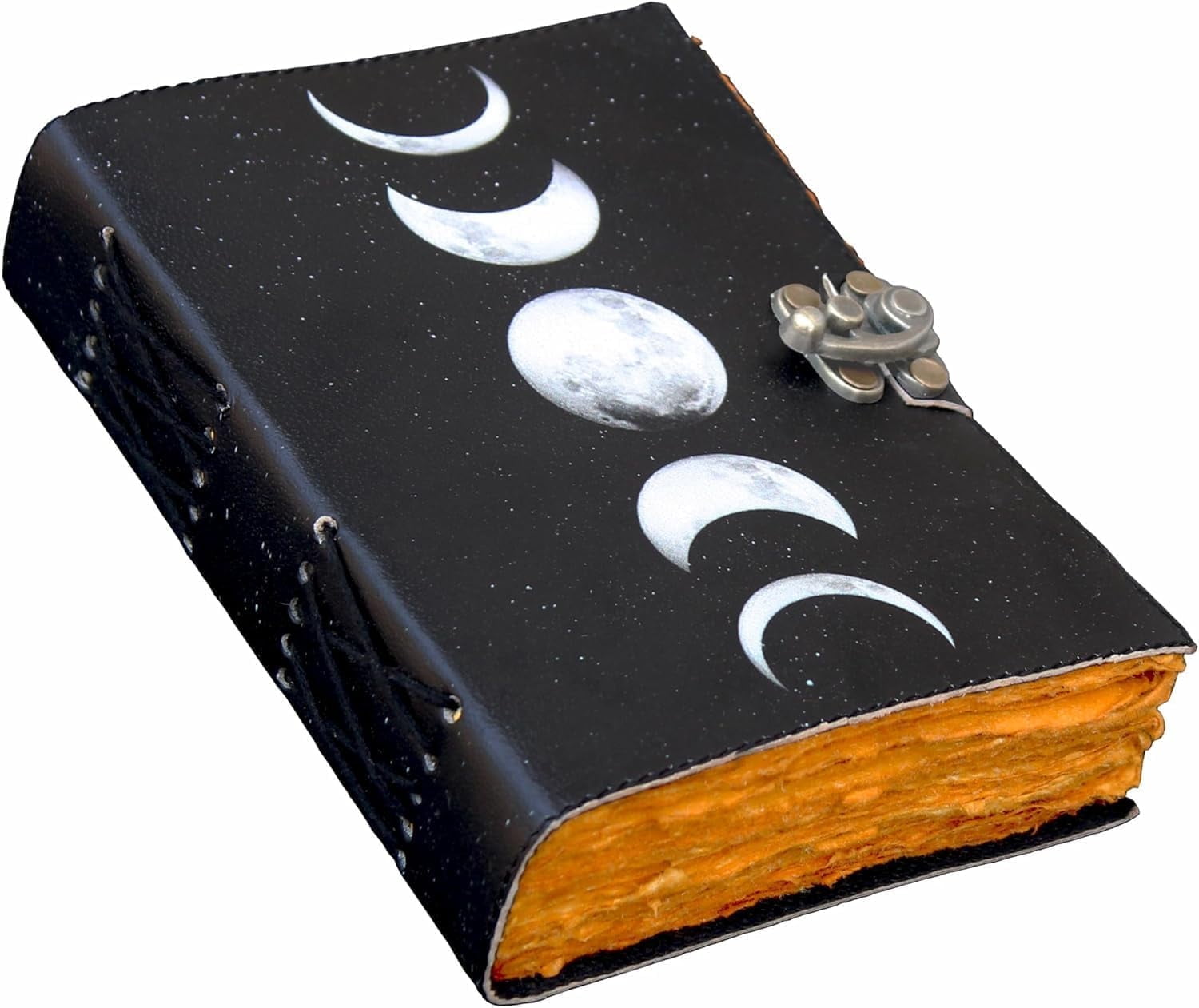 Grimoire Moon Phases Spell Book Of Shadows Journal, Witchcraft Supplies, Leather Bound Journal, Vintage Journal, Charmed Book Of Shadows, Vintage Notebook, Diary, Book Journal