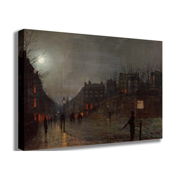 Grimshaw "Going Home at Dusk" (1882) Canvas Print