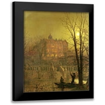 Grimshaw, John Atkinson 12x14 Black Modern Framed Museum Art Print Titled - Under The Moonbeams