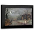 thumbnail image 1 of Grimshaw, John Atkinson 14x10 Black Modern Framed Museum Art Print Titled - Old English House, Moonlight After Rain, 1 of 5