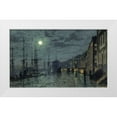 thumbnail image 1 of Grimshaw, John Atkinson 24x16 White Modern Wood Framed Museum Art Print Titled - City Docks by Moonlight, 1 of 4
