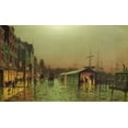 thumbnail image 1 of Grimshaw "Liverpool Docks" (19th) Glossy Poster, 1 of 2