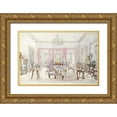 thumbnail image 1 of Grimston Fawkes, Col. Lionel 32x23 Gold Ornate Wood Framed with Double Matting Museum Art Print Titled - The Drawing Room of Queens House, Barbados, 1880, 1 of 4
