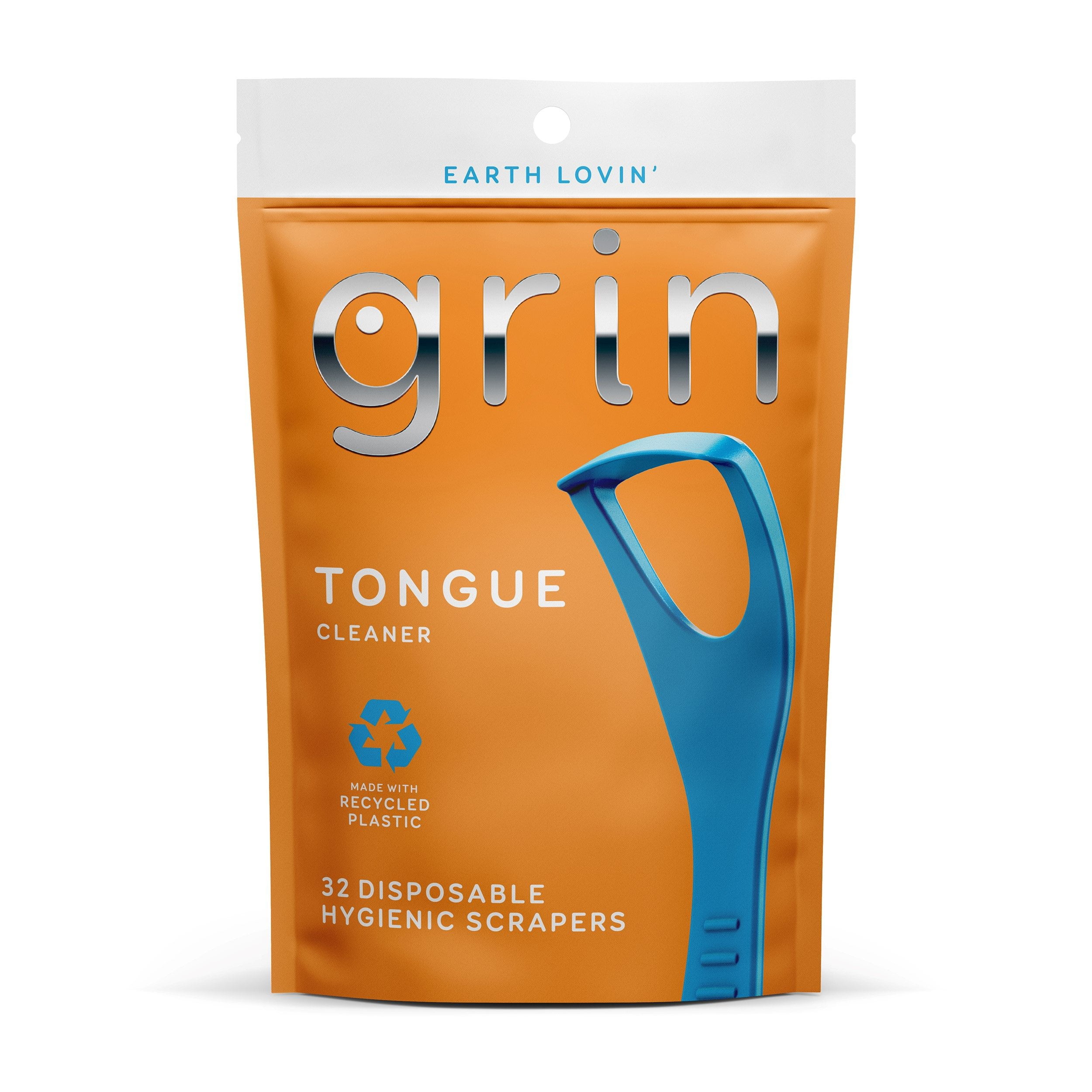 Grin Tongue Cleaner Disposable Scrapers - 32 ct (Packaging May Vary)