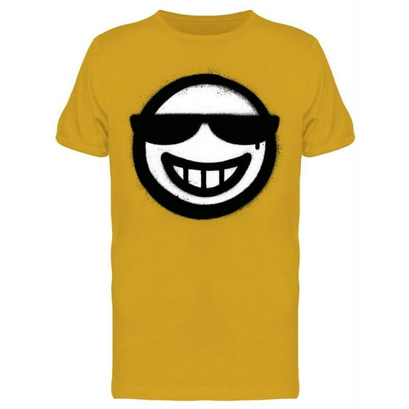 Grin With Sunglasses Graffiti T-Shirt Men -Image by Shutterstock, Male x-Large