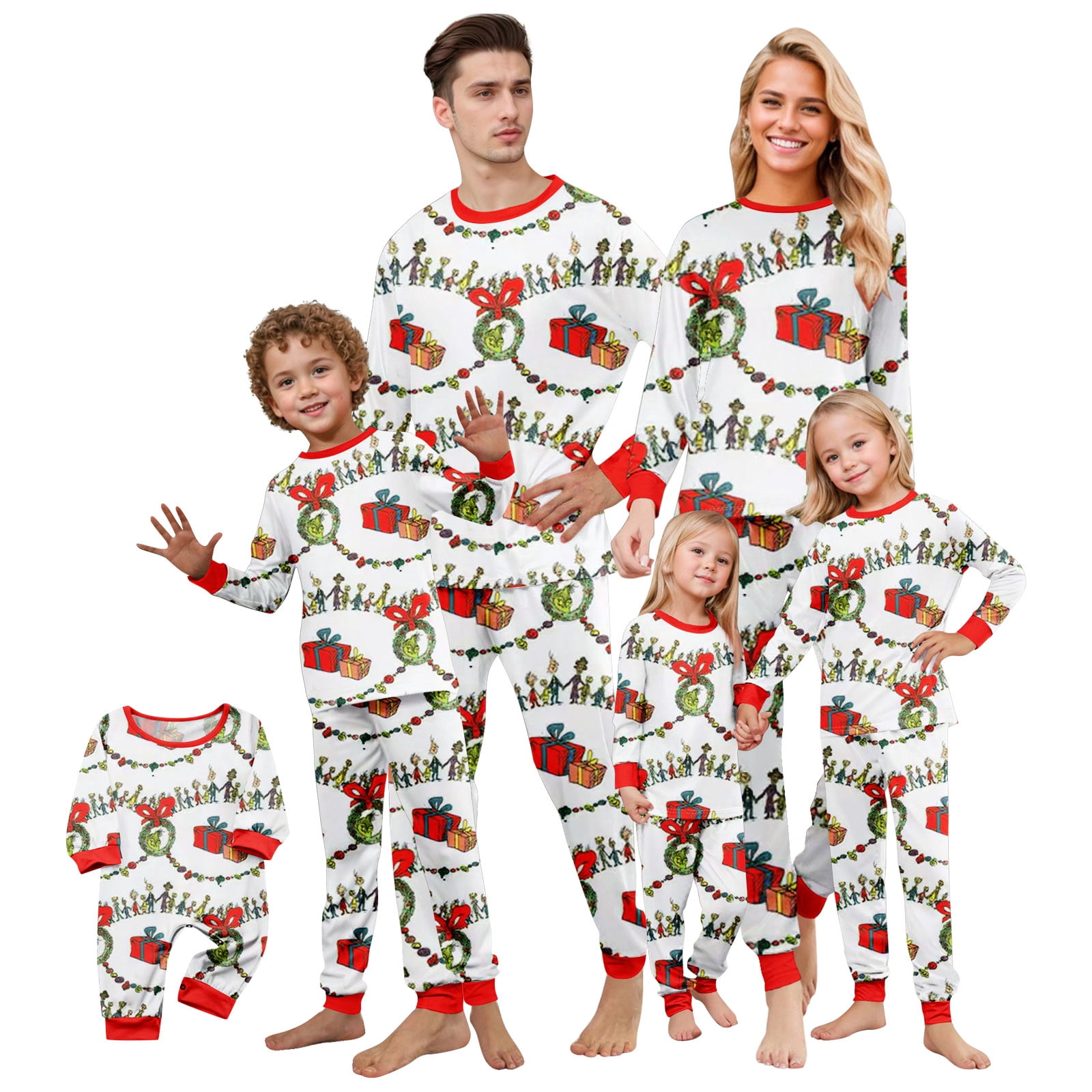 Grinc-h Family Pajamas Set Christmas Costume - Pjs 2-Piece Matching ...